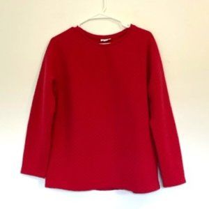J. Jill Red Long Sleeve Shirt